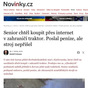 Pozor na rizika nákupu traktorů z dovozu